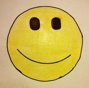 A smiley face that my daughter, Lydia, drew for me